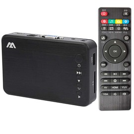 Media Player, 2023 Edition, Multimedia Player, Digital HD Player, HDMI Connection, VGA Connection, AV Composite Connection, Supports MP4, FLV, MOV, USB Memory, SD Card, Play Photos and Videos on TV, Work Media Player, Digital Signage, Signage