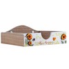 Bee Happy Sunflower Wooden Napkin Holder Organiser Heart Weight Summer