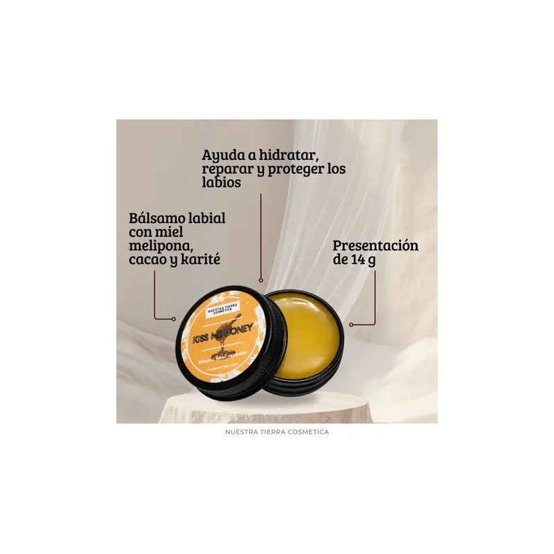 Bálsamo Labial Miel Melipona Humectante Y Reparador