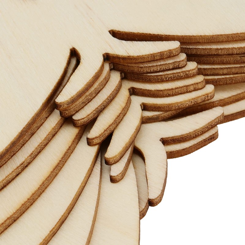 HOZEON 80 PCS Wooden Butterfly Crafts - Wooden Butterfly Cutouts