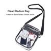 2 Pcs Clear Crossbody Bag, Shoulder Bag with Zipper for