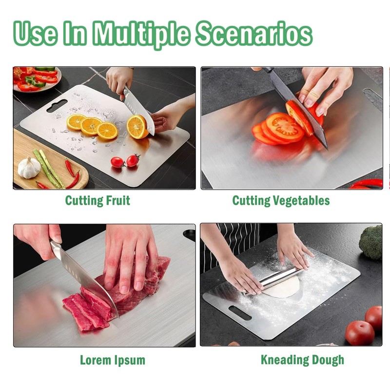 Titanium Cutting Board, 2026 New Upgrade 100% Pure Titanium Cutting