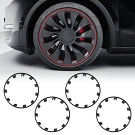 Klutchtech Model Y Wheel Rim Protector, 4 PCS 21 Inches for Model Y Performance Accessories 2020-2024, ABS Rim Hubcaps Cover Uberturbine Wheels Rim Protector (Gray, 21")