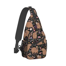 Capybara Crossbody Bags Gifts for Women Sling Bag Backpack Travel Chest Bag Purse Hiking Shoulder Bag For Men Gym Climbing Cycling