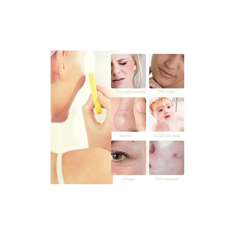 50 Pzs Esponja Facial Comprimida Para Limpieza Y Exfoliación