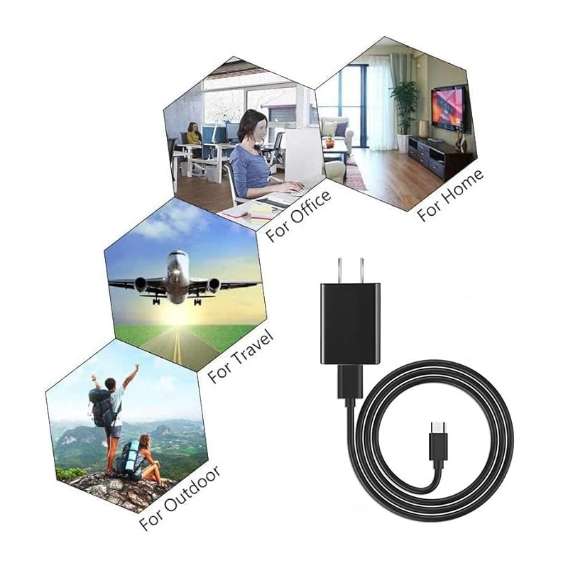 BestCH AC Adapter Charger Replacement for BrookStone IRenew Heated Eye