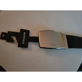 COACH 64842 BLACK / DARK BROWN WIDE CUT-TO-SIZE MENS 42” REVERSIBLE LEATHER BELT