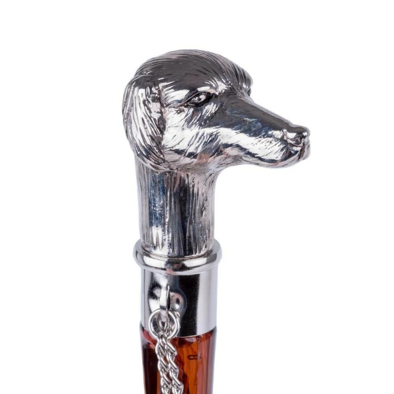FootFitter 21" Tortoiseshell Spoon Shoe Horn with Nickel Plated Dog