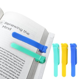 3 Pcs Silicone Automatic Bookmark, Cute Book Clip with Smart Book Page Marker Book Page Holder Markers Clip Book Marks, Book Accessories Book Marks Gifts for Reading Lovers Women, Men, Kids