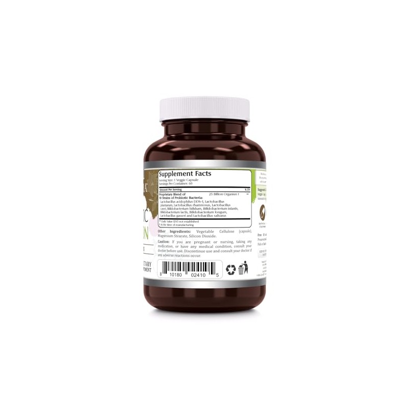 Amazing Nutrition Probiotic 25 Billion With 10 Probiotics Strains, 60