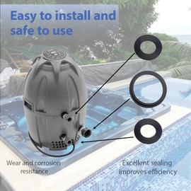 OLAWIS Connector Seal Washer Air Pump Washer for Coleman 54xxx, 90xxx, 600xx, and 1380x Also Apply to Bestway/Saluspa/SaluSpa Lay-Z-spa A Inflatable Hot Tub Hearter Spa Replacement Parts (2A + 8B/C)