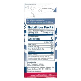 SEL DES ALPES IODIZED FINE SALT 24.7 OZ (1.5 LB) 700 G