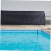 Generic Swimming Pool Cover Reel Blanket for Outdoor Pools Black