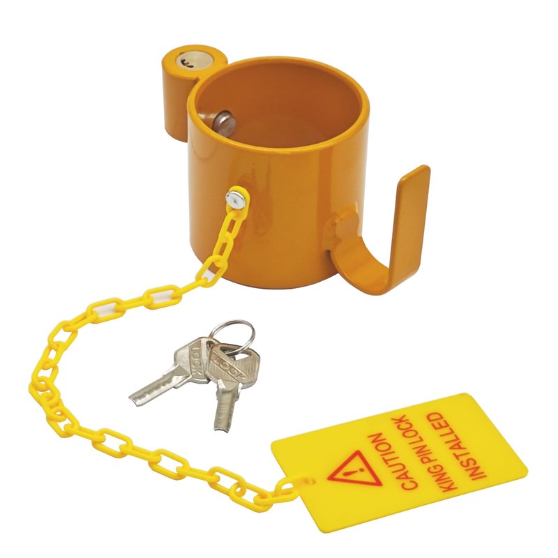 Fundyliue 5th Wheel King Pin Lock Solid Steel Trailer King