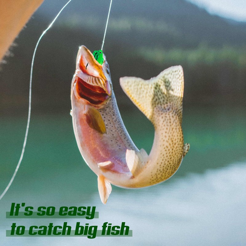 Matymats Frog Lure, 10pcs, 4-6cm, Hollow Point, Fishing Hook, Includes