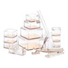 OfficeGoods Acrylic Desk Organizer w/Gold Base – Functional & Elegant