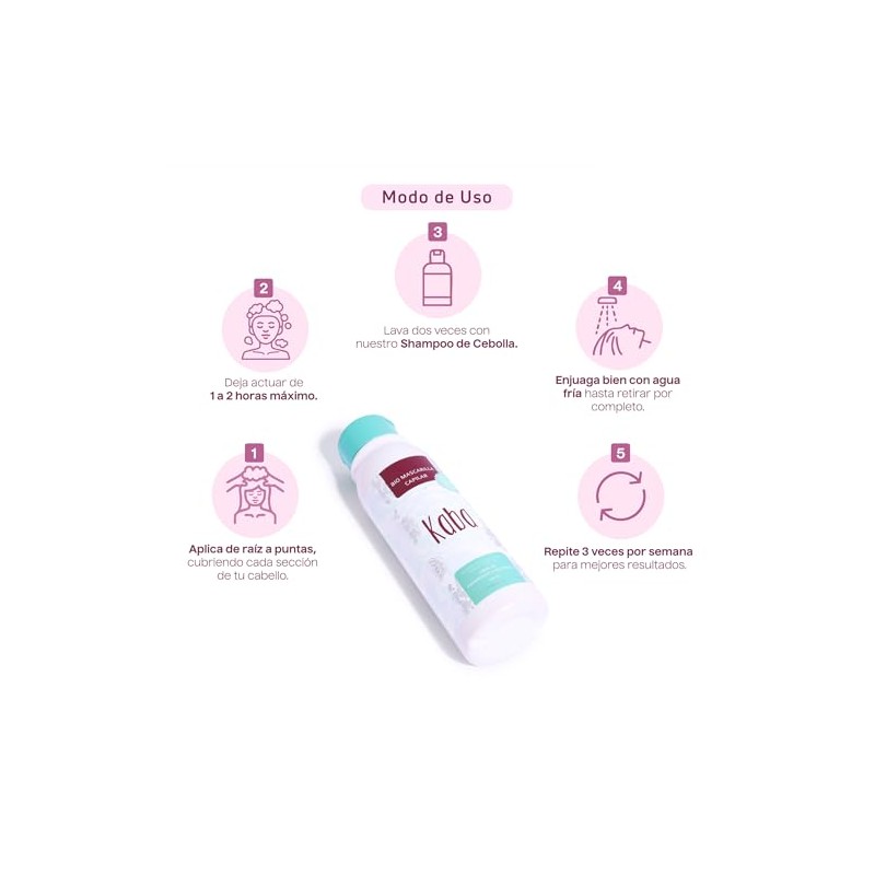 Kaba Bio Mascarilla Capilar para Estimular el Crecimiento y Prevenir