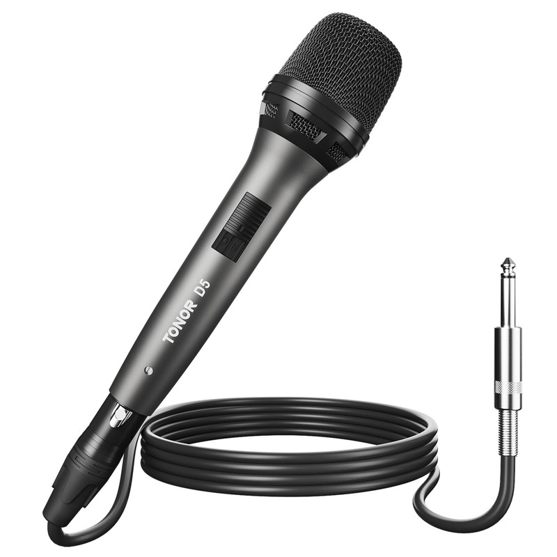 TONOR Micrófono dinámico para Cantar, Vocal Karaoke con Cable de