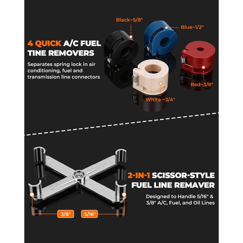 MateAuto 27 Piece Fuel Line Disconnect Tool Set