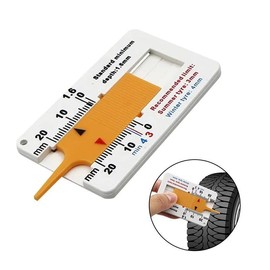 Car Tire Wear Depth Meter, Portable Car Wheel Tire Depth Measurement Tool, Tire Wear Checker, Suitable for Car Truck Motorcycle