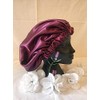 Agasti Handmade Fully Reversible Luxuries Pure Satin Hair Bonnet satin