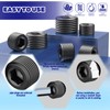 Waltool 30 Pcs Carbon Steel NPT Pipe Plugs Assortment Kit