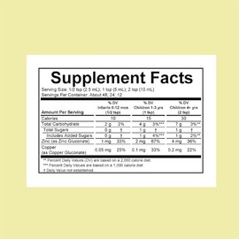 ChildLife Essentials | Zinc Plus® 4 Fluid Ounces (118 mL) Natural Mango Strawberry Flavor | Zinc Plus® 4 onzas líquidas (118 ml) Sabor natural a mango
