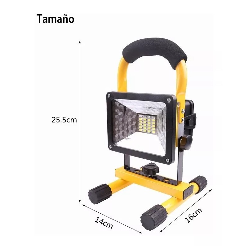 Fnbrli Lámpara Led Recargable De 30 W Portátil Impermeable Campin
