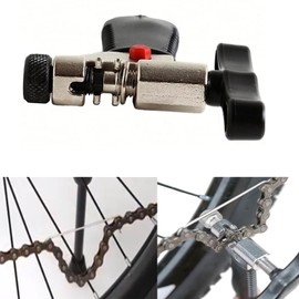 Bike Chain Repair & Maintenance Tools Kits:Bike Link Plier + Chain Breaker Splitter Tool+Chain Checker+3 Pairs Bicycle Missing Links+Chaingang Cleaning Brush,for Repair & Cleaning Maintenance Solution