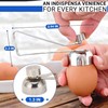 Egg Cracker Tool for Raw Eggs - Stainless Steel Egg