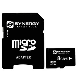 Synergy Digital 8GB Micro SDHC Secure Digital Memory Cards, Compatible with HTC One Mini Cell Phone - Class 10, 20MB/s - Pack of 5