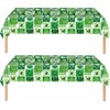 2Pack St. Patrick's Day Tablecloth St. Patrick's Day Lucky Green