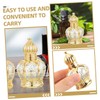 PACKOVE 4pcs Small Perfume Roller Bottles Refillable Empty Essential Oil