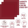 Frddiud 3 Red Transparent Acrylic Sheets, 12 x 12 x