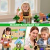 Magnetblöcke – 120 Zufällig Stück Magnetische Bausteine für Kinder, Baue