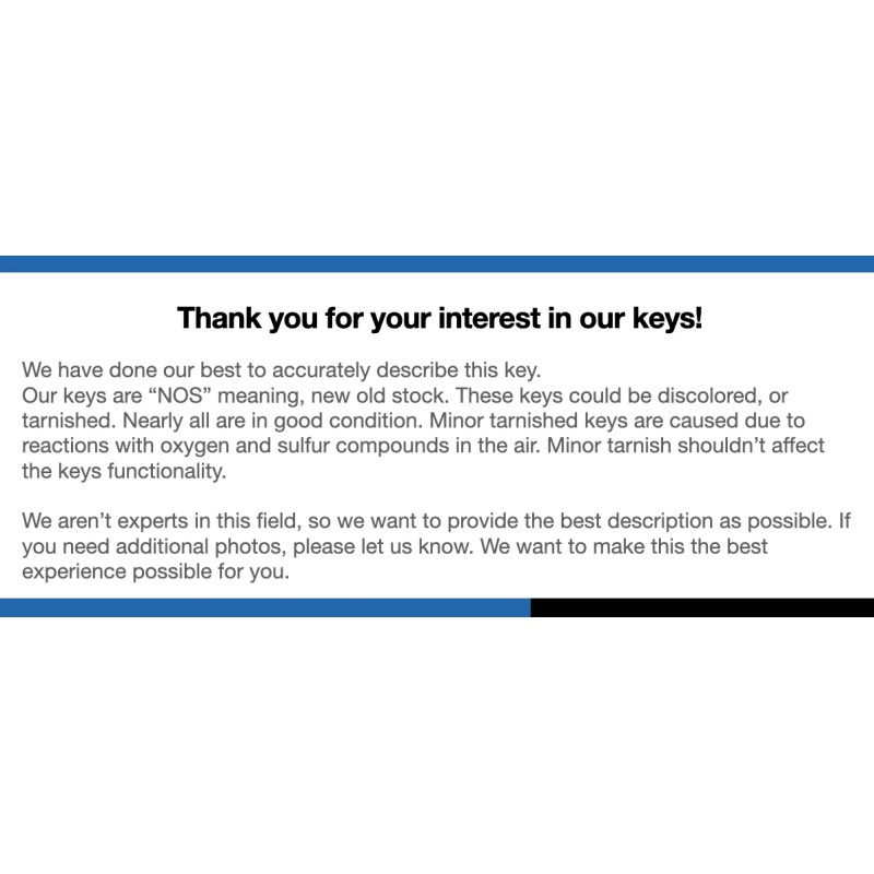 Ilco B101 / X250 Uncut Key Blank for ISUZU