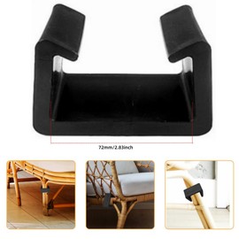 Lilibeila 4 Pieces Rattan Furniture Clips Patio Setfurniture Clips Wicker Furniture Clips Sofa Fasteners Clip Sectional Connector for Rattan Chairs Garden Living Room
