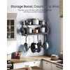 CHOEZON Hanging Pot Rack, Pot Rack Wall Mounted, 2-Tier Kitchen