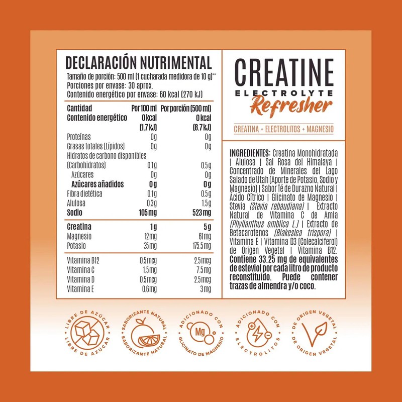 Birdman Creatine Refresher Creatina Monohidratada con Electrolitos, Magnesio y Vitaminas