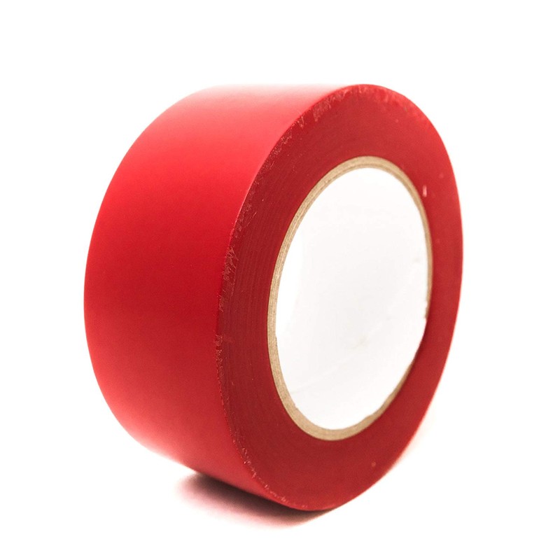 Bertech Aisle Marking Tape, Red, 3" Wide x 36 Yards