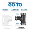 Fernco 4" Flexible PVC Tee with Optional 3" Reducer Bushing