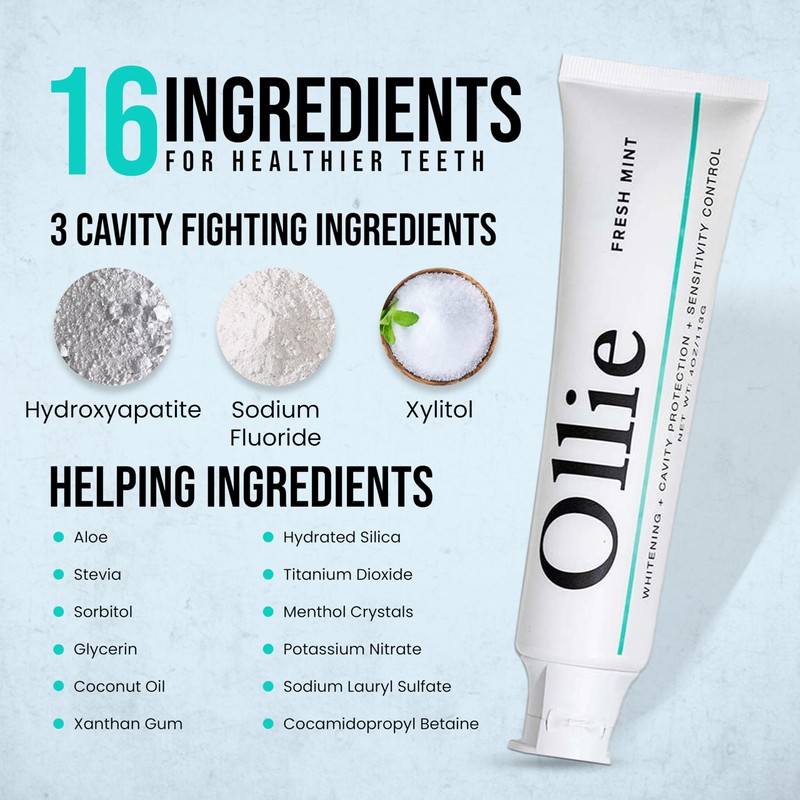 Ollie Fresh Mint Toothpaste 4oz