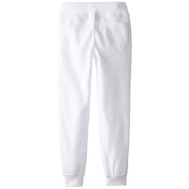 Southpole Boys' Big Active Basic Jogger Fleece Pants, White, Large / 14-16