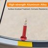 sourcing map 2pcs Tubeless Valve Stems 40mm Aluminum Alloy Tubeless