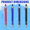 Ballpoint Pens with Touch Pen, 4 Colours, 2-in-1 Ballpoint Pen,