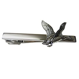 Flying Mallard Duck Bird Square Tie Clip
