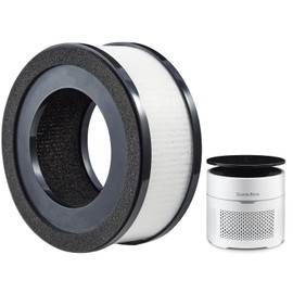 HEPA 13 Replacement Filter for AP-M1 Air Purifiers, True H13 Filter Air Cleaner for Filters Smoke,Odor, Pet Dander, Dust, 1 Pack