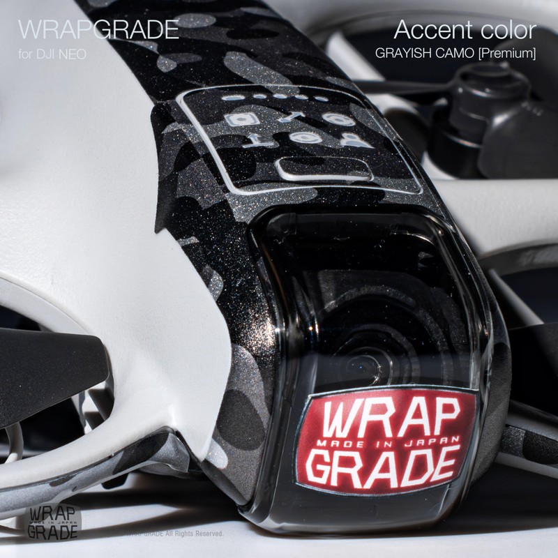 Wrapgrade for DJI NEO Accent Color Sticker (Grayish CAMO)