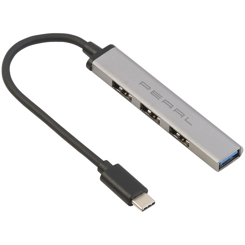 PEARL 4-Port USB C Hub Splitter 1x USB 3.0 3x