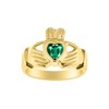 *RYLOS Claddagh, Chaddah, Cladder Love, Loyalty Freindship Green Emerald &